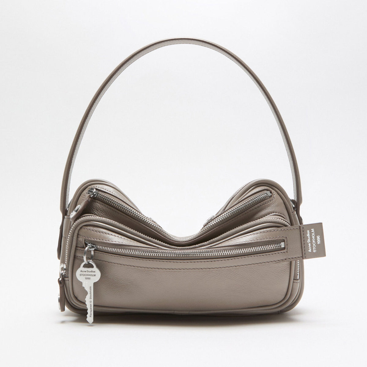 Acne Studios Women's Camero Party Shoulder Bag Logo Charm Small Cowhide Vintage Camera Bag Handbag Bags C10240-900 #81321