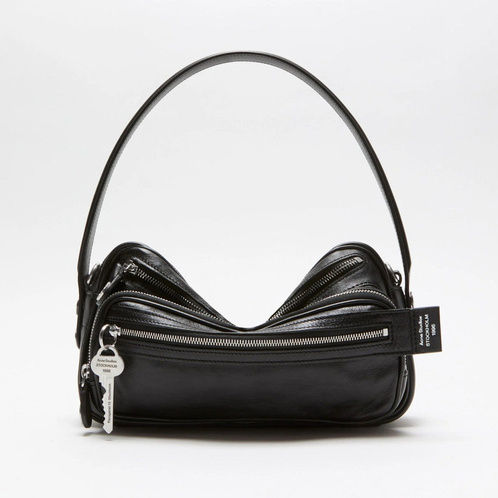 Acne Studios Women's Camero Party Shoulder Bag Logo Charm Small Cowhide Vintage Camera Bag Handbag Bags C10240-900 #81321