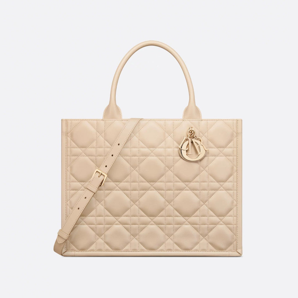 Dior Book Tote Women's Detachable Adjustable Shoulder Strap Rattan Checkered Cowhide Leather Solid Color Shopping Bag Single Shoulder Slanting Tote Bags #75338